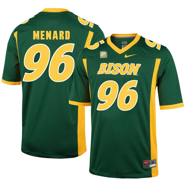 North Dakota State Bison 96 Greg Menard Green College Football Jersey Dzhi,We sell and wholesale North Dakota State Bison 96 Greg Menard Green College Football Jersey Dzhi on line form chian!